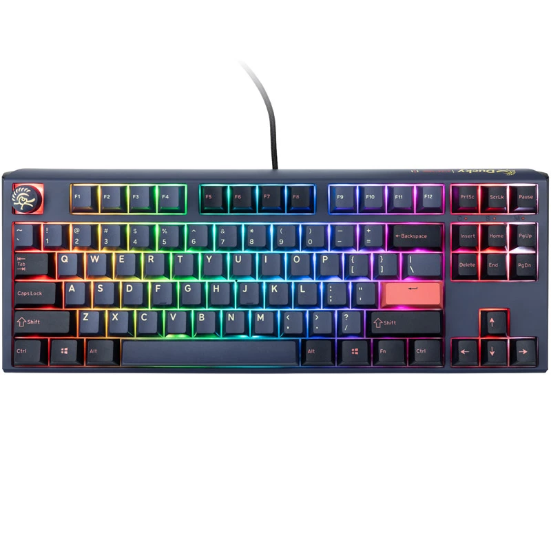 Teclado gaming Ducky One 3 TKL USB US English azul