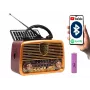 Radio analógica BLOW RA10 AM/FM solar 77-540 — receptor AM/FM con panel solar y batería de respaldo