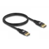 Cable DisplayPort DeLOCK 8K 60 Hz 3 m negro metal
