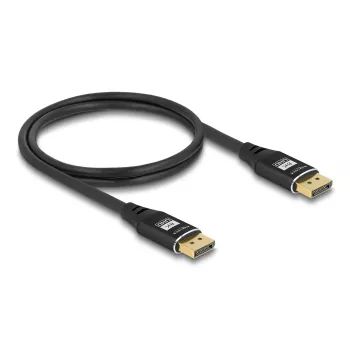 Cable DisplayPort DeLOCK 8K 60 Hz 3 m negro metal