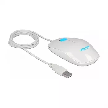 Ratón DeLOCK 12537 USB Type-A óptico 1200 DPI