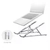 Unitek OT155SL soporte plegable para portátil, aluminio, plateado