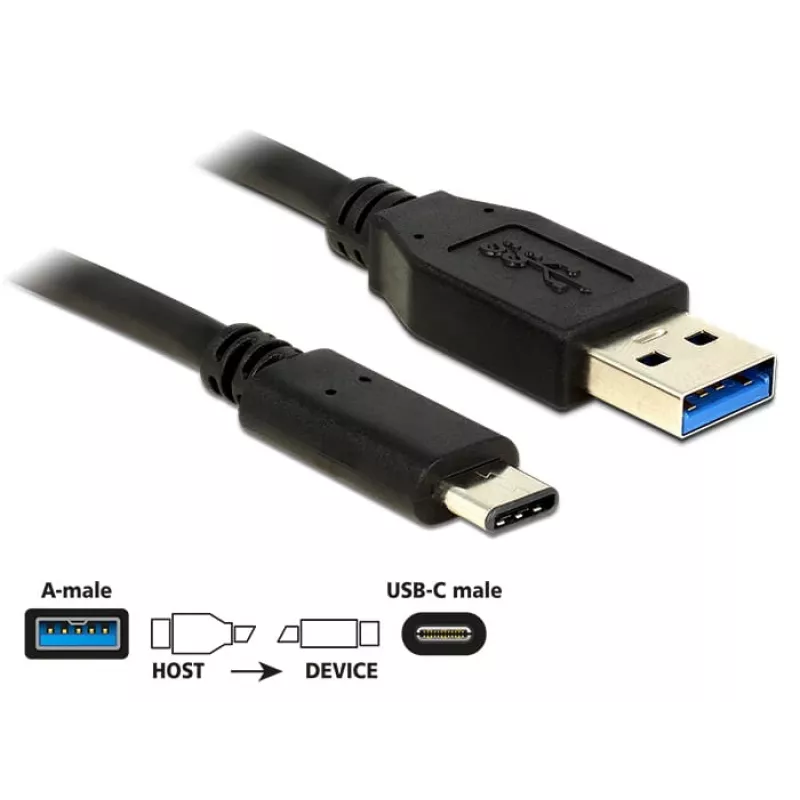 Cable USB DeLOCK 0,5 m USB3.1-C/USB3.1-A