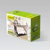 Escurridor de platos Maestro MR-1025-38 negro, escurridor de metal independiente, 38 cm de ancho, negro