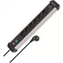 Regleta de enchufes Brennenstuhl 1391030611 3 m 6 tomas AC para interior negro plata
