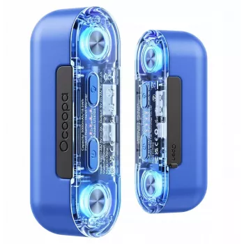 Calefactor eléctrico portátil Ocoopa UT4103 azul — 1500W calefactor compacto, 4 niveles de calor, aluminio