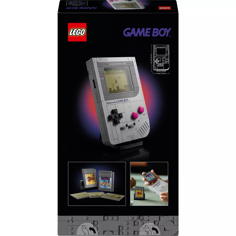 LEGO set de construcción diseño retro Game Boy 72046 – réplica detallada, soporte de exposición