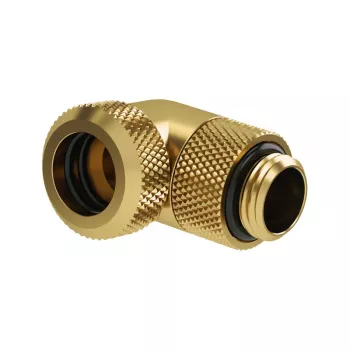Adaptador multi-link Barrow TWT90KND-K12 90° G1/4 macho a tubo rígido 12 mm giratorio, oro