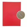 Carpeta de proyecto A4 cartón Smiltainis con pinza metálica, con impresión roja