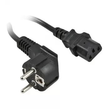 Synergy 21 S215387 2m CEE7/7 Schuko C13 conector hembra negro cable de alimentación (S215387)
