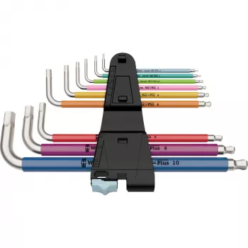 Wera 05022669001 llave hexagonal en L métrica 9 uds.