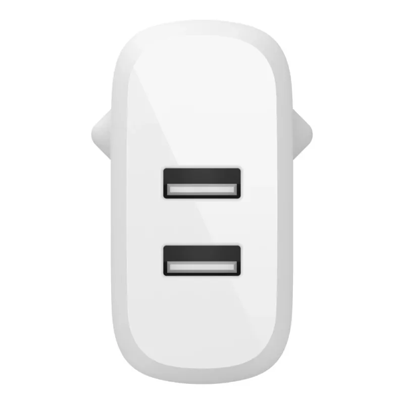 Belkin BOOST CHARGE - Fuente de alimentación - 24 vatios - QC 3.0 - 2 puertos de salida (USB) - blanco (WCB002VFWH)