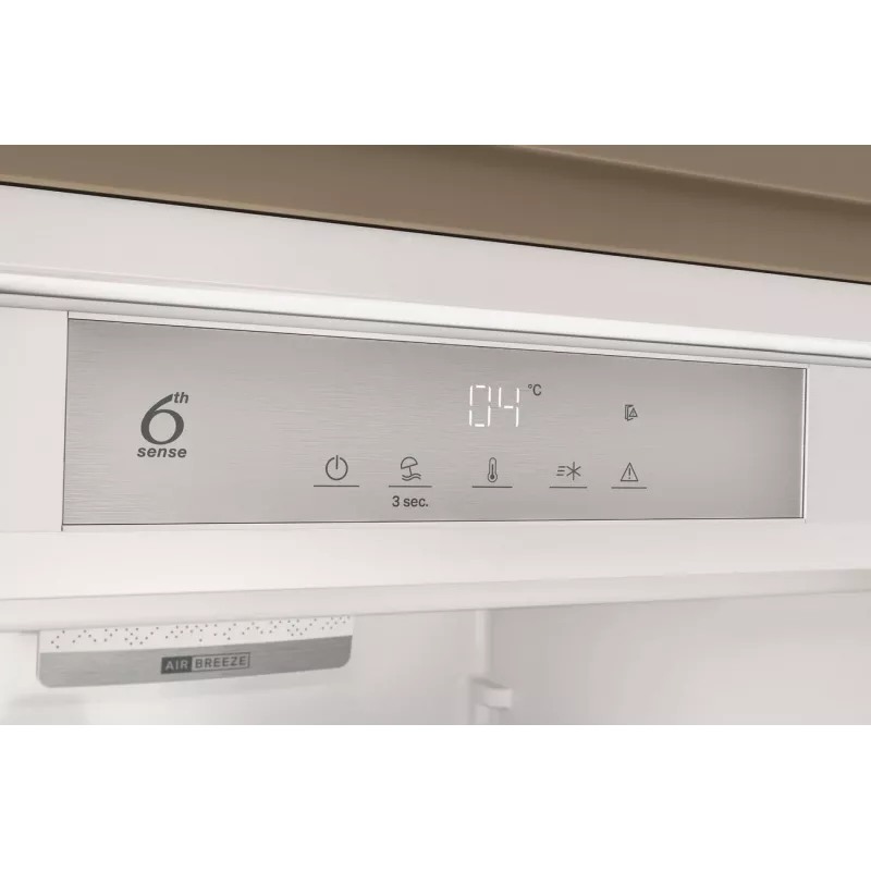 Whirlpool Frigorífico | WHSD18A013D1 | Clase de eficiencia energética E | Empotrable | Frigorífico sin congelador | Altura 177 cm | Volumen de refrigeración neto 306 L | Display | 30 dB | Acero inoxidable