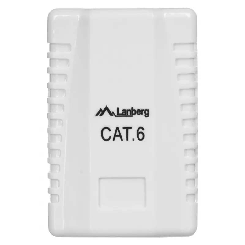 Toma de conexión LANBERG RJ-45 OU6-0001-W, Cat6, blanco