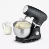 Robot de cocina Severin KM 3898 1000 W 5,5 L negro acero cepillado plata