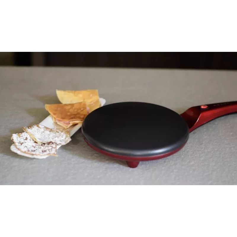 Crepera Beper BT.710Y — máquina eléctrica para crepes, placa antiadherente