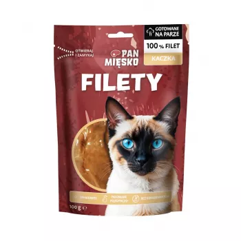 Snack para gatos Pan Mięsko Filetes de Pato 100 g