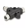 DeLOCK divisor de cable M8 en T codificación A de 4 pines 1 x conector macho a 2 x conector hembra