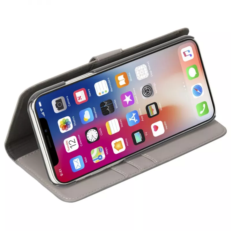 Funda tipo folio Krusell Loka iPhone XS Max 16,5 cm gris