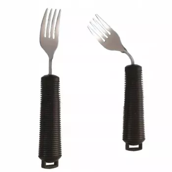 Tenedor flexible para usuarios con discapacidad