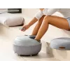 Masajeador de pies Beurer Shiatsu FM 120 2 en 1 gris — masajeador eléctrico de pies y tobillos, rodillos Shiatsu, intensidad ajustable