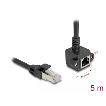 Cable de red DeLOCK 81159 RJ-45 Cat6 5 m negro