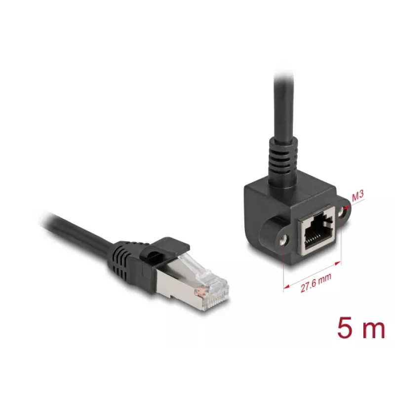 Cable de red DeLOCK 81159 RJ-45 Cat6 5 m negro