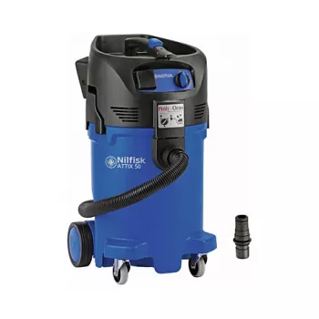 Aspirador de tambor Nilfisk ATTIX 50-21 PC CL R – limpieza en húmedo y seco, 47 l, 1400 W, sin bolsa, 11 kg
