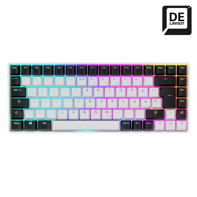Teclado Sharkoon SKILLER SGK50 S3 75% blanco
