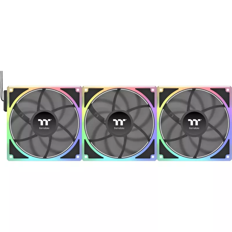 Ventilador de caja/CPU THERMALTAKE TOUGHFAN EX 140 ARGB Sync 3Pack – 140 mm, alto flujo de aire, bajo nivel de ruido