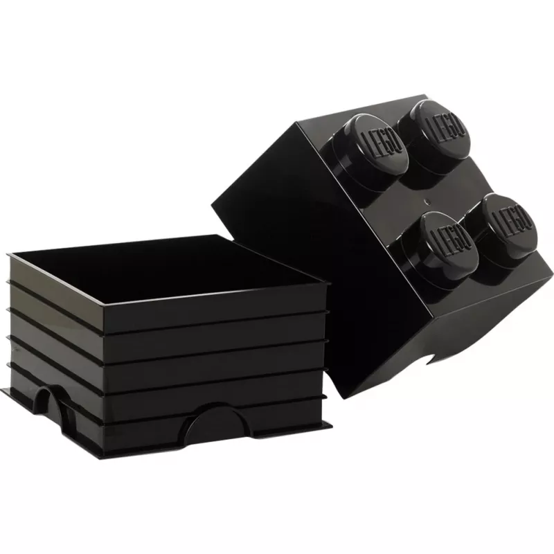 Caja de almacenamiento apilable Lego negra 4003 (40031733)