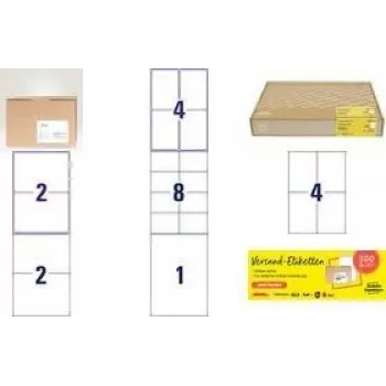 Etiquetas de envío Avery 8027-300 blancas – pack de 300, etiquetas de dirección rectangulares autoadhesivas