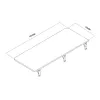 Maclean MC-128WD estante plegable de pared, 100×40 cm, acabado de madera