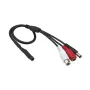 Micrófono para cámara de seguridad ACTi PMIC-0100 — micrófono omnidireccional con cable, 3,5 mm, cable de 2,3 m, negro/rojo/blanco