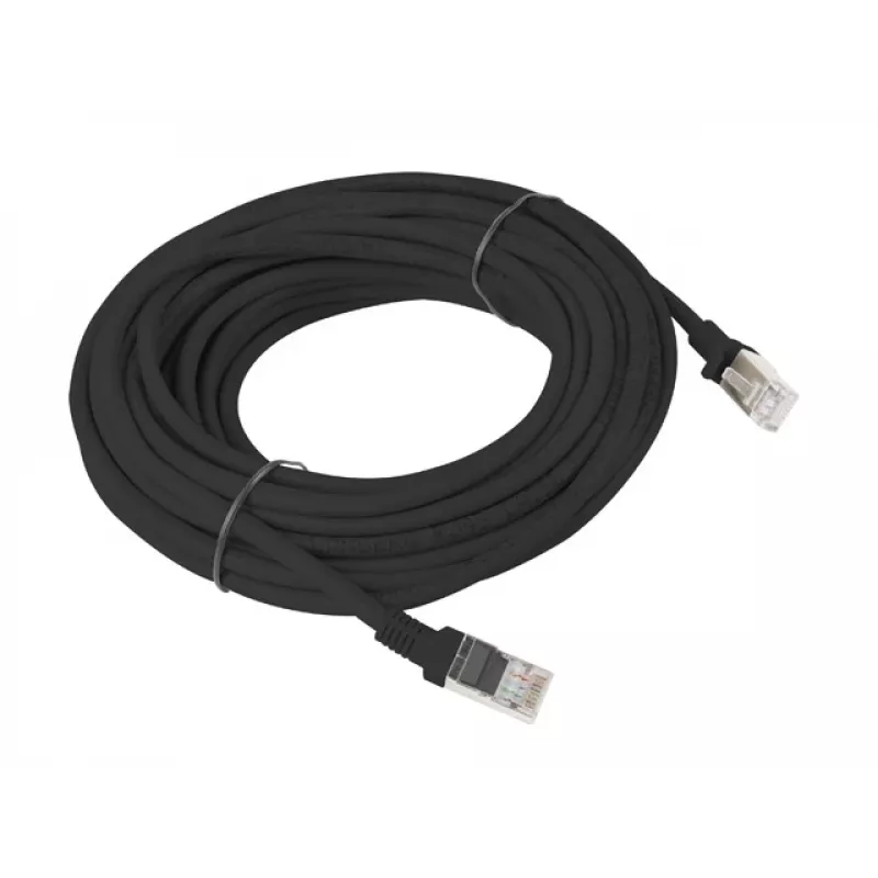 Cable de red LANBERG PCU6-10CC-1000-BK RJ-45 Cat6 U/UTP 10 m Negro