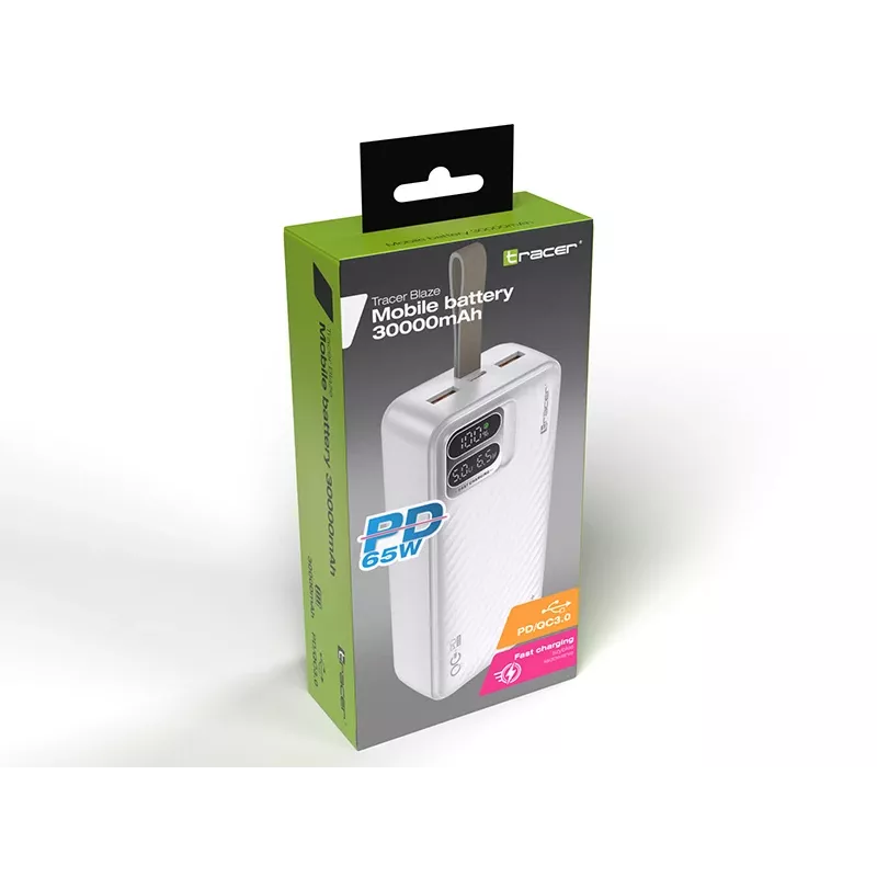 Tracer Blaze 30000 mAh 65 W, blanco