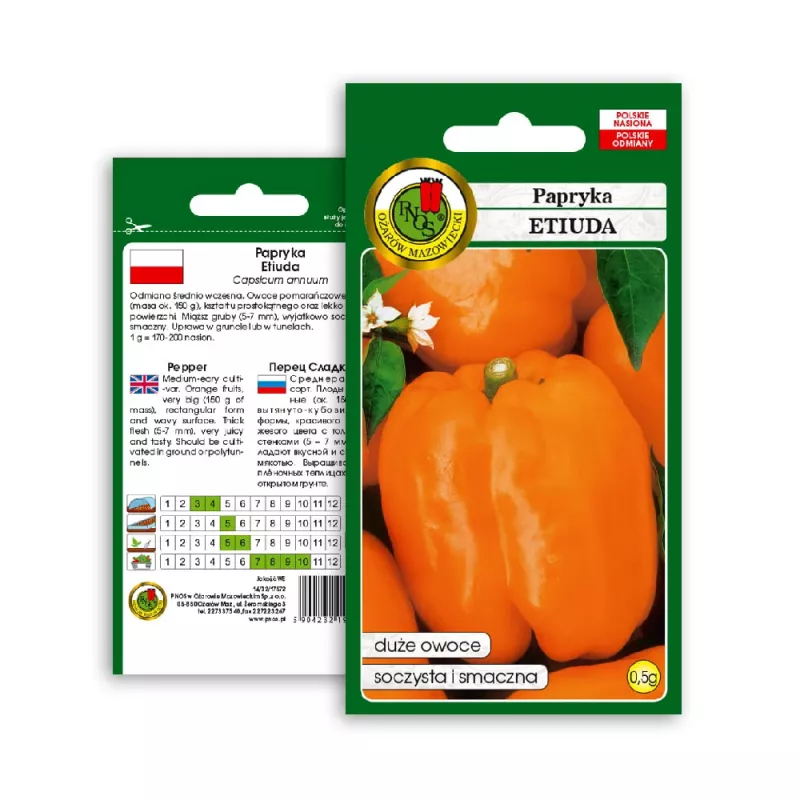 PNOS pimiento Etiuda semillas de hortalizas, 0,5 g