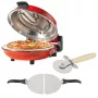 Pizzera Petra PT5666VDE Bella Pizza 1200 W superficie antiadherente, horno de pizza de sobremesa