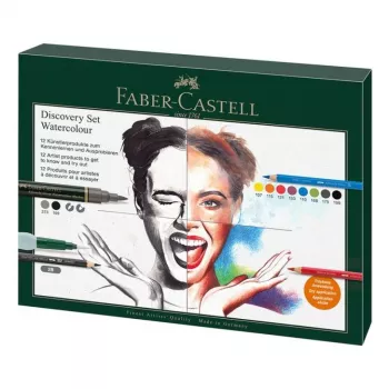 Set de lápices de colores Faber-Castell Discovery Set — 12 uds., multicolor