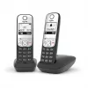 Gigaset A690 Duo Teléfono analógico Identificador de llamadas Negro, Plata
