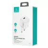Cargador de pared mini USAMS T36 USB-C, 20 W, PD 3.0, con cable USB-C a Lightning de 1 m