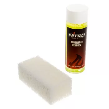Nitro Concepts solución de limpieza para asientos de piel PU con esponja, 100 ml