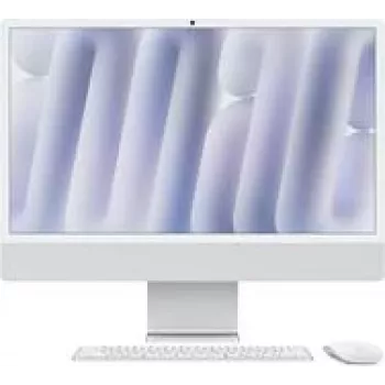 Apple iMac24 Plata/M4-10C-CPU 10C-GPU/24GB/1TB SSD/NK-ID-Alemán/MM2/1GB Ethernet (Z1K1-00100010)
