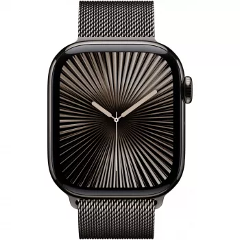 APPLE Watch Series 10 GPS + Cellular 42 mm carcasa de titanio en pizarra con Milanese Loop en pizarra