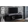 Mueble de TV Cama SIGMA1 180 negro/negro brillante