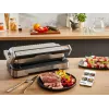 Parrilla eléctrica de contacto Tefal OptiGrill+ XL acero inoxidable — gran capacidad, programas automáticos de cocción