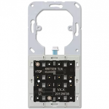 JUNG 4092 TSEM Interruptor eléctrico pulsador 2P Negro - Gris (4092TSEM)