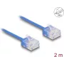 Cable de red DeLOCK RJ45 Cat.6 2 m azul