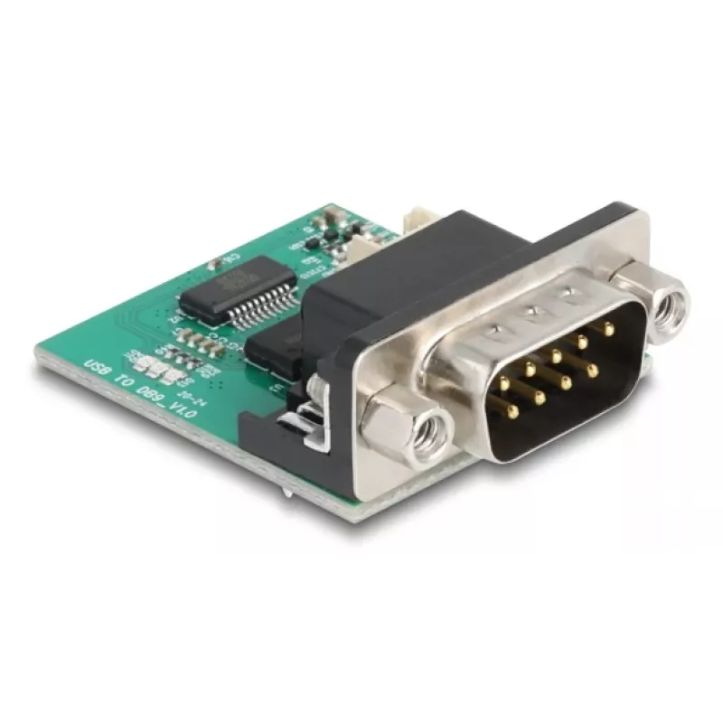Convertidor serie DeLOCK 90781 repetidor aislador USB 2.0 RS-232 negro verde