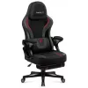 Silla gaming huzaro Force 4.6 — asiento ergonómico de tejido, altura ajustable, inclinable, soporte lumbar, 130 kg máx., ancho de asiento 41 cm